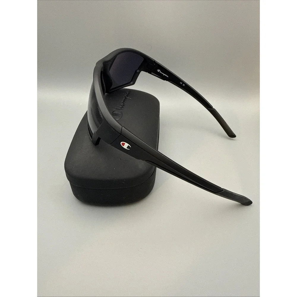 Champion CUTR2023 C01 Black HD Polarized 64-16-137mm Sunglasses & Hard Case MINT